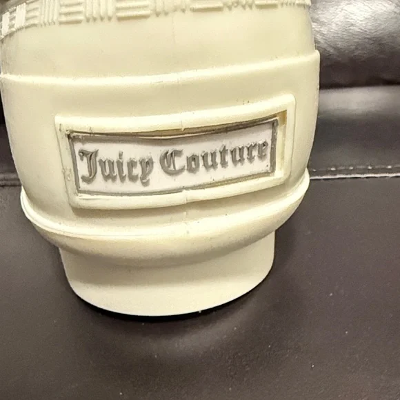Juicy Couture Glitter Silver and Cream Winter Boots with lace at the front - Picture 8 of 13